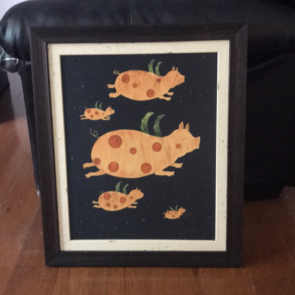 When pigs fly wall art